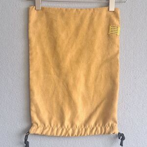 Nike Track & Field Drawstring Shoe Bag Men’s White Air Force Suede Yellow Gold